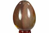 Polished Polychrome Jasper Egg - Madagascar #104667-1